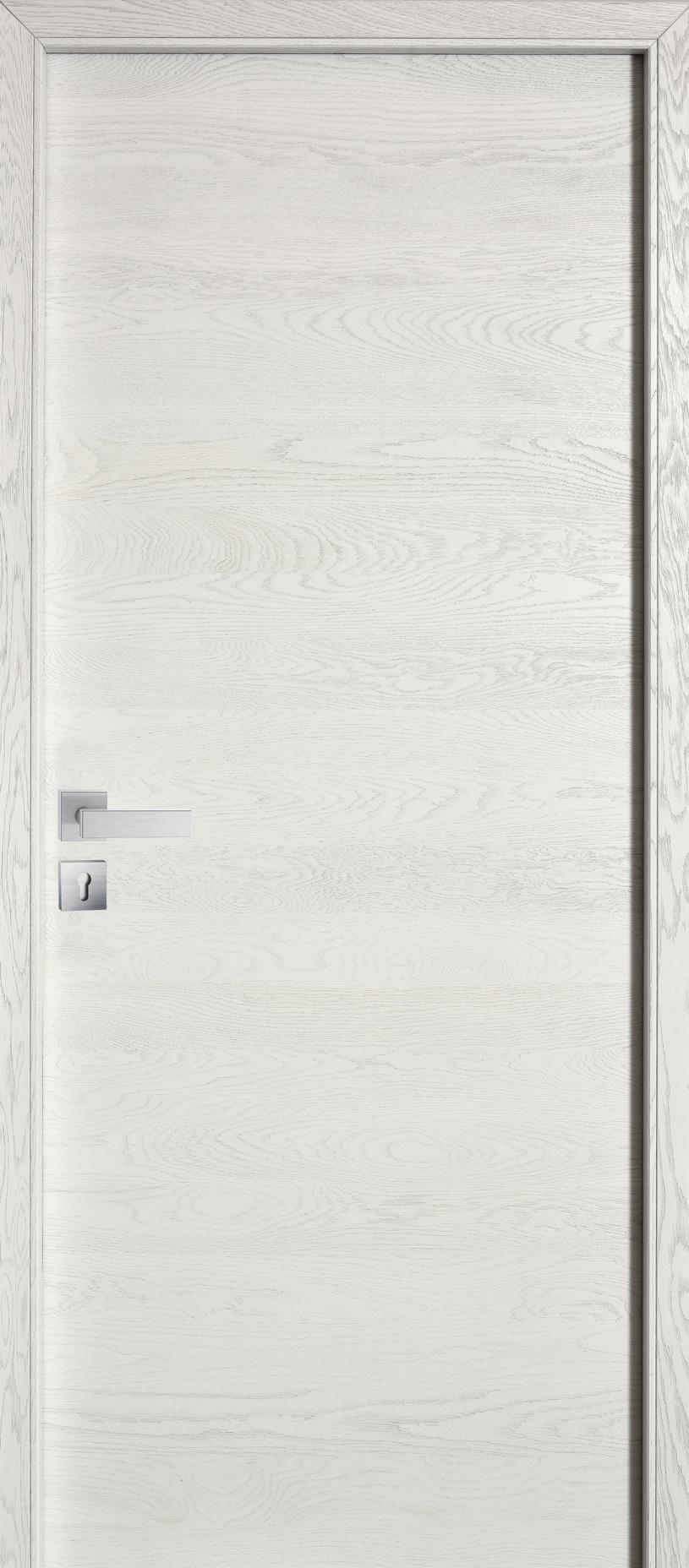 Porte Intérieur Bois - Epure Chêne sélectionné - Chêne sélectionné blanc satin brossé