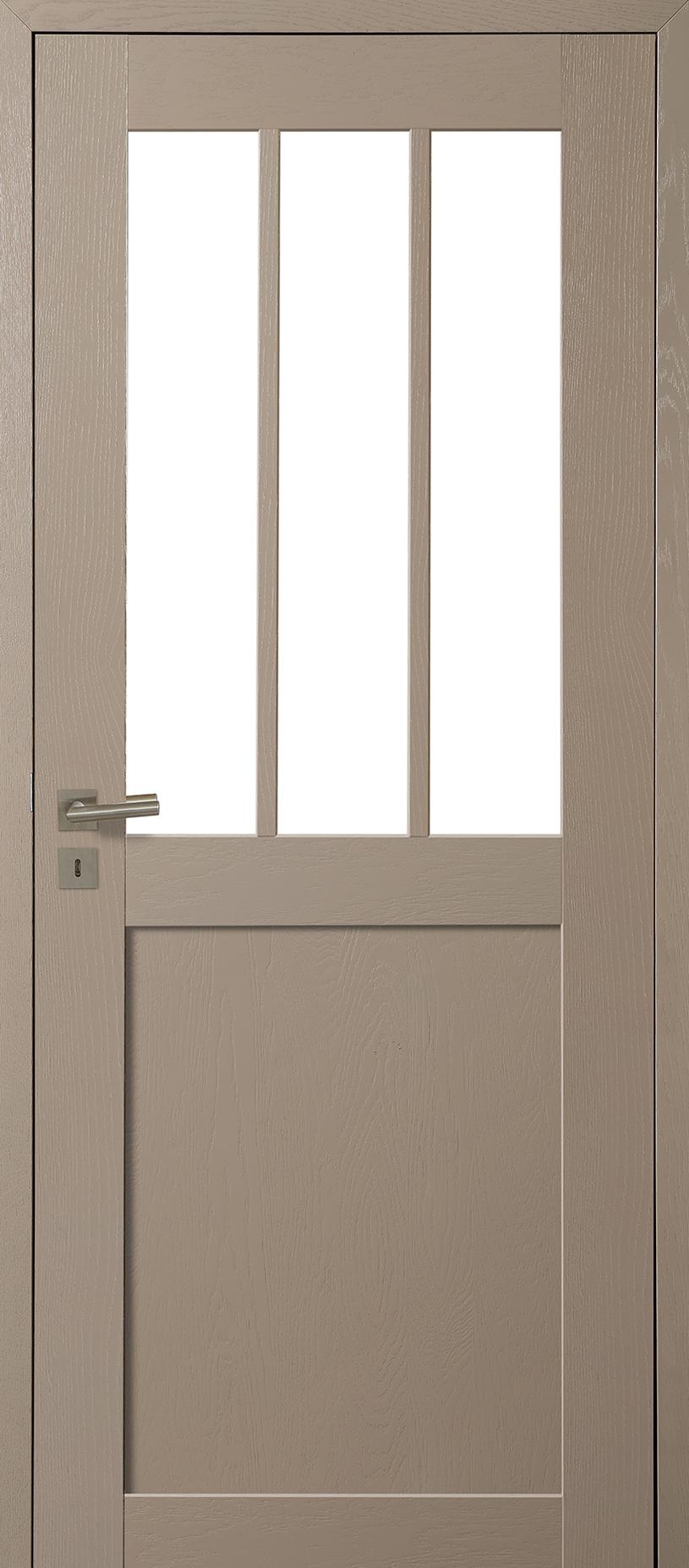 Porte Intérieure Bois Vitrée - Atelier - Chêne rustique - Lin