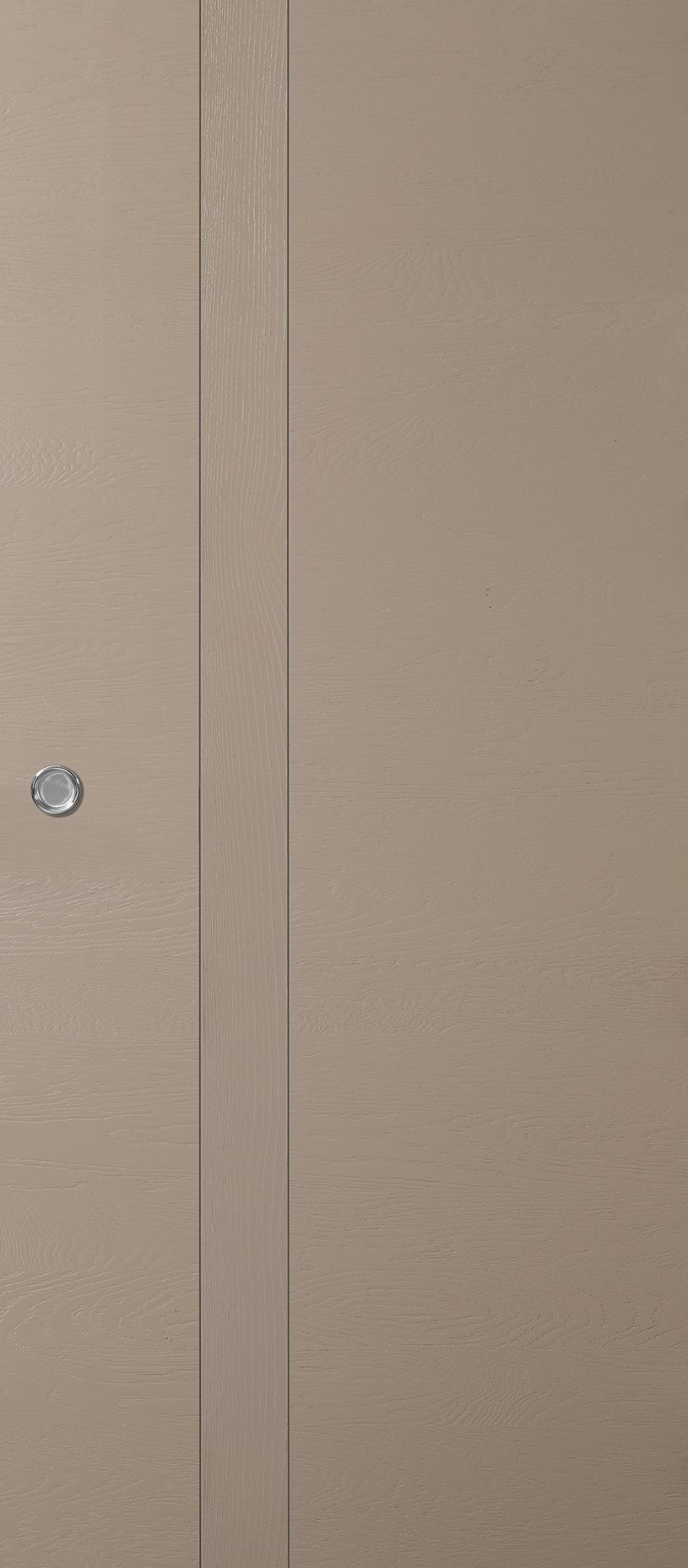 Porte coulissante Rozière Emia modulo - chêne dosse brossé - lin