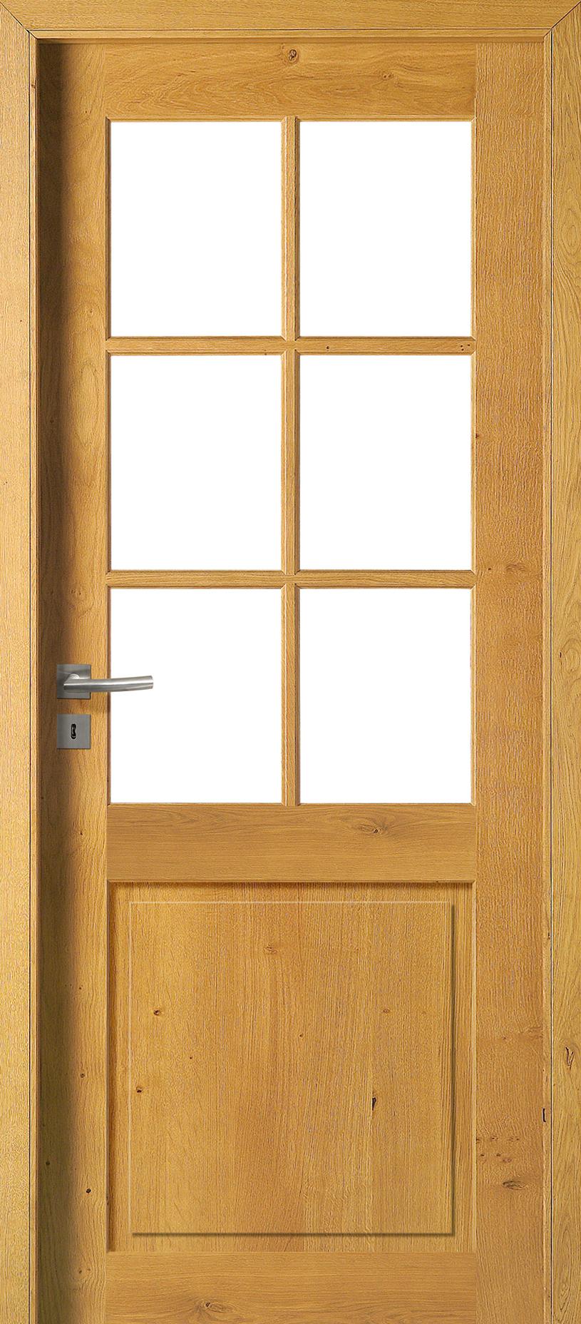 Porte Intérieure Bois Vitrée - Alsace - Chêne clair rustique