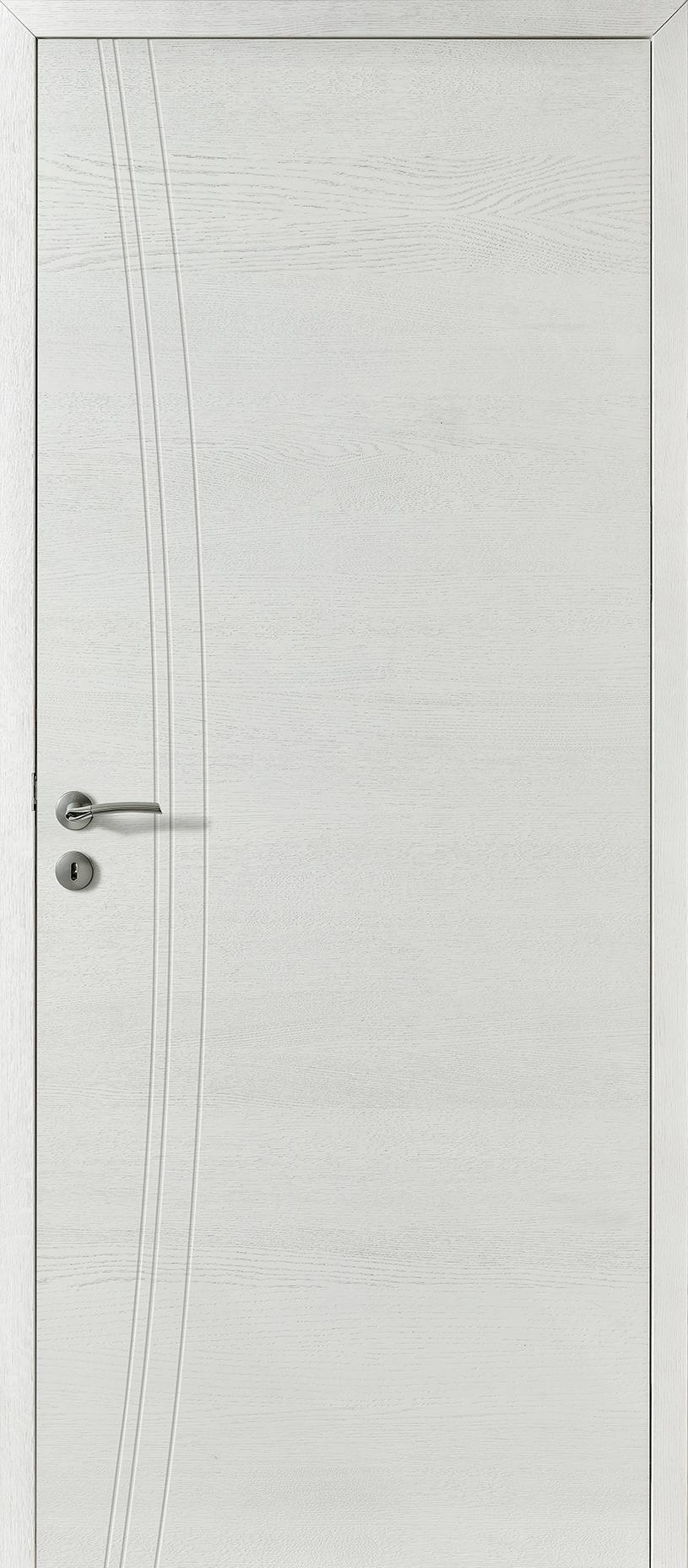 Porte Rozière Aube design ® - Chêne sélectionné blanc satin brossé
