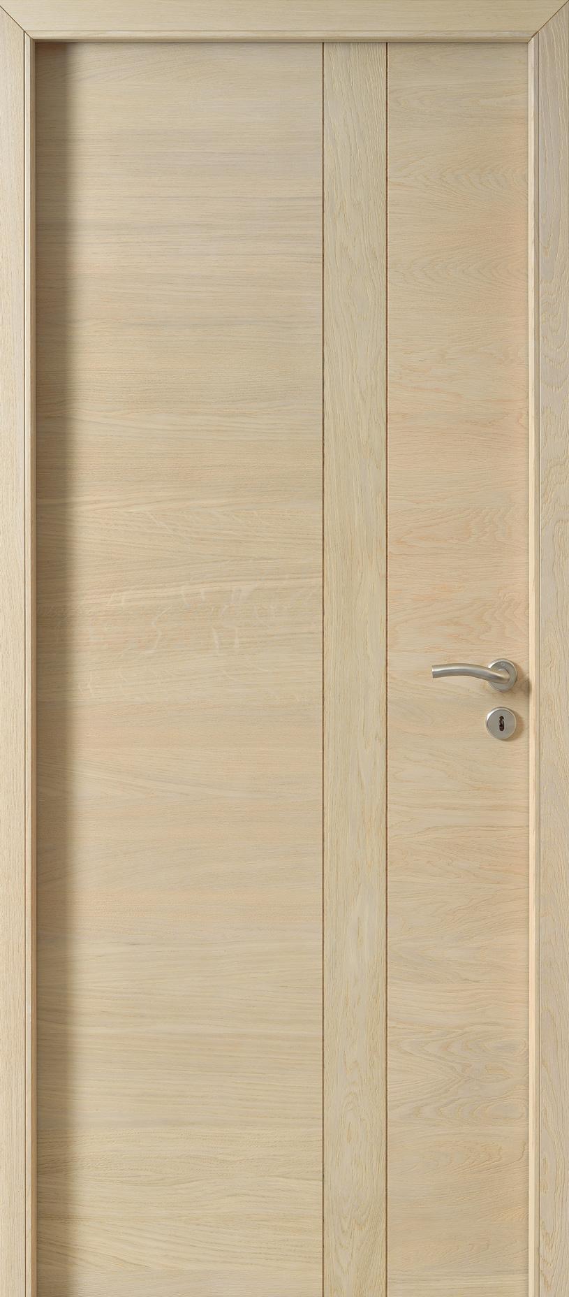 Porte Rozière Emia design - Chêne sélectionné blanchi brossé