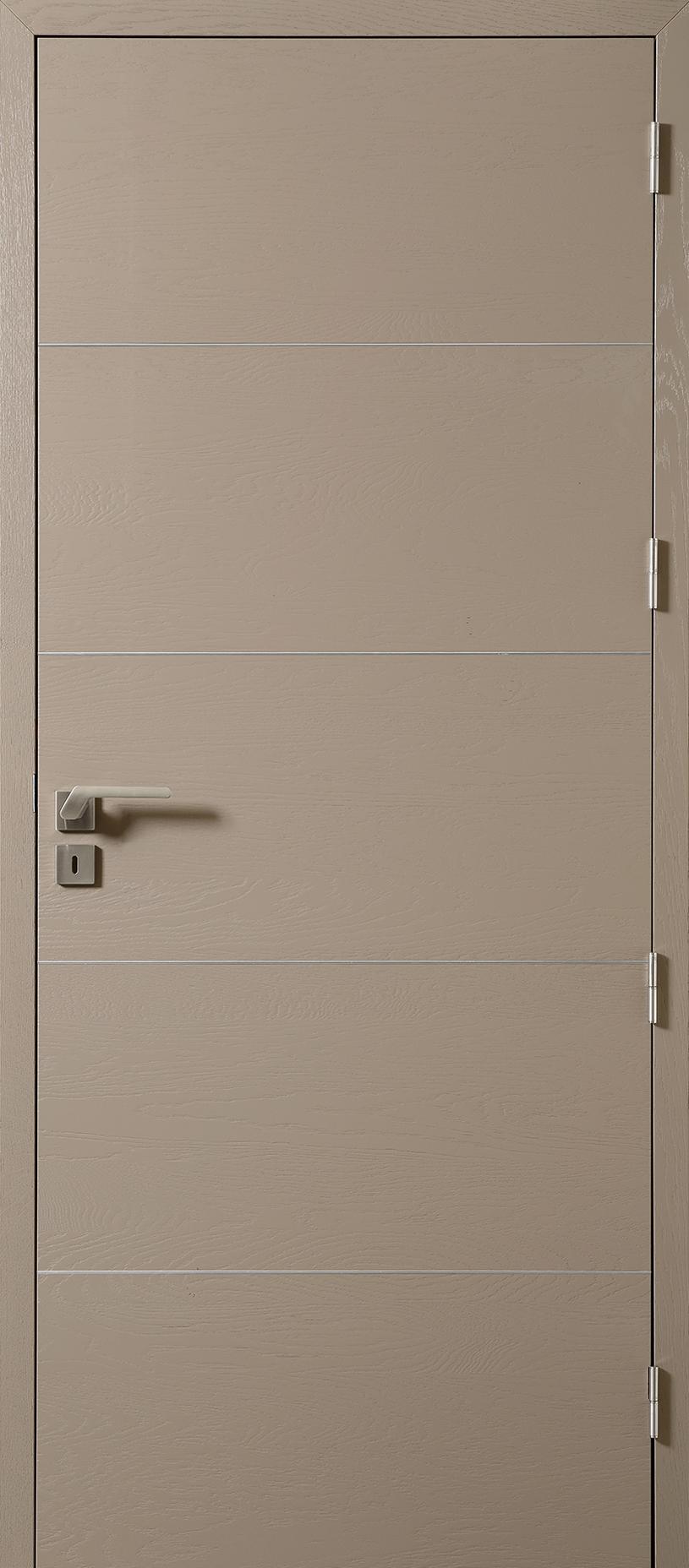 Porte Intérieur Bois - Epure modulo D1 - chêne dosse brossé - lin