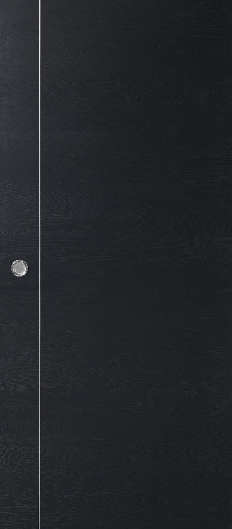 Porte coulissante Rozière Epure modulo D2 - chêne dosse brossé - ANTHRACITE