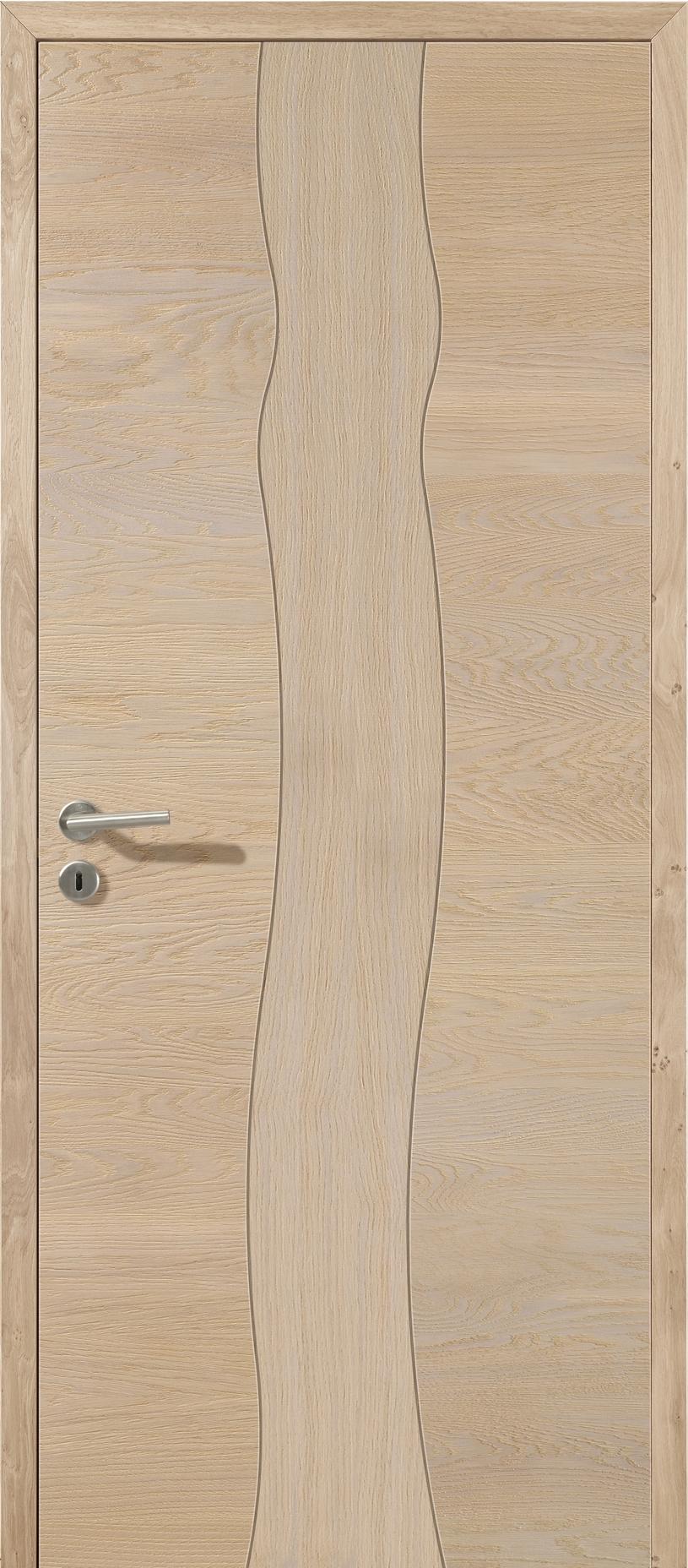 Porte Rozière Arbre Design ® - Chêne sélectionné de caractère blanchi brossé