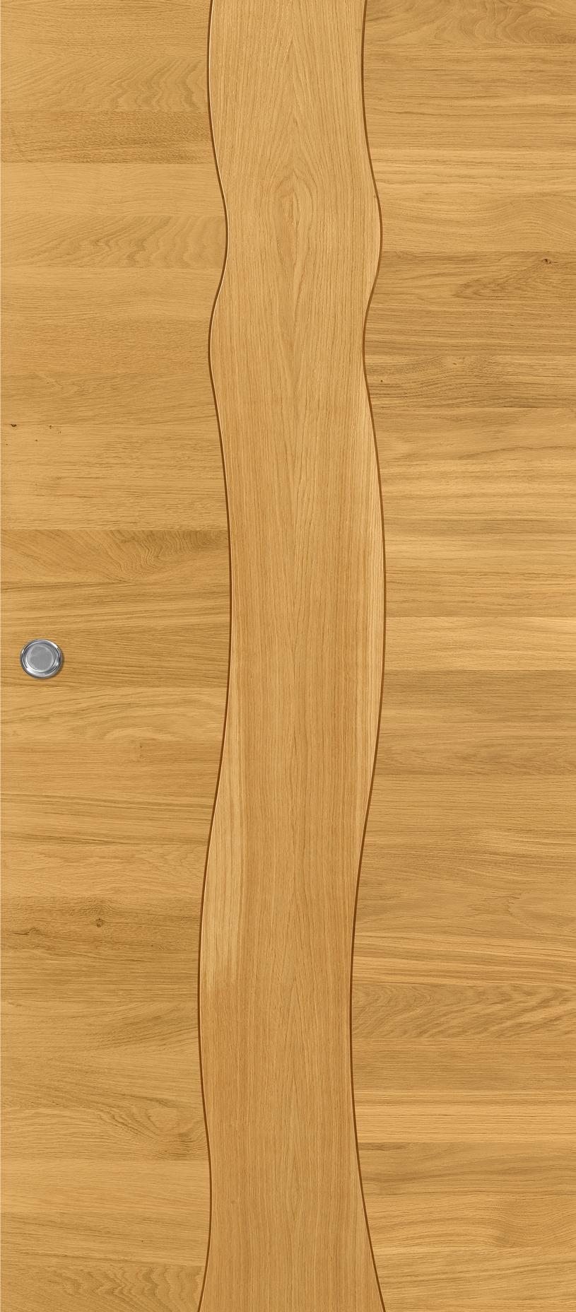 Porte coulissante Rozière Arbre Design ® - Chêne sélectionné de caractère clair brossé