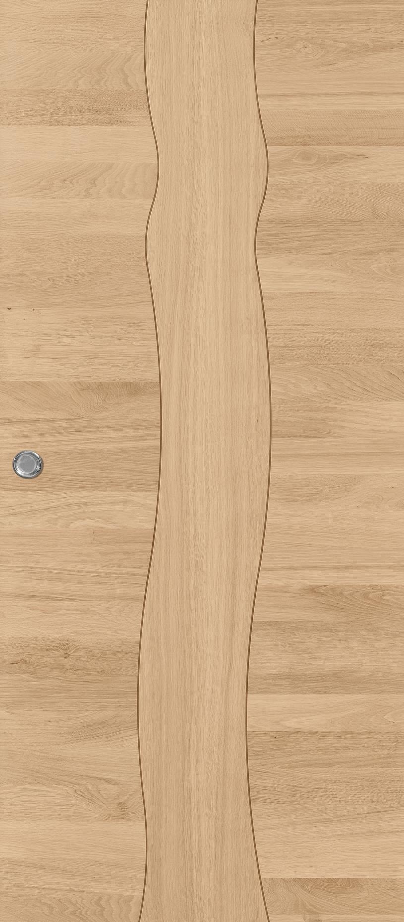 Porte coulissante Rozière Arbre Design ® - Chêne sélectionné de caractère brut