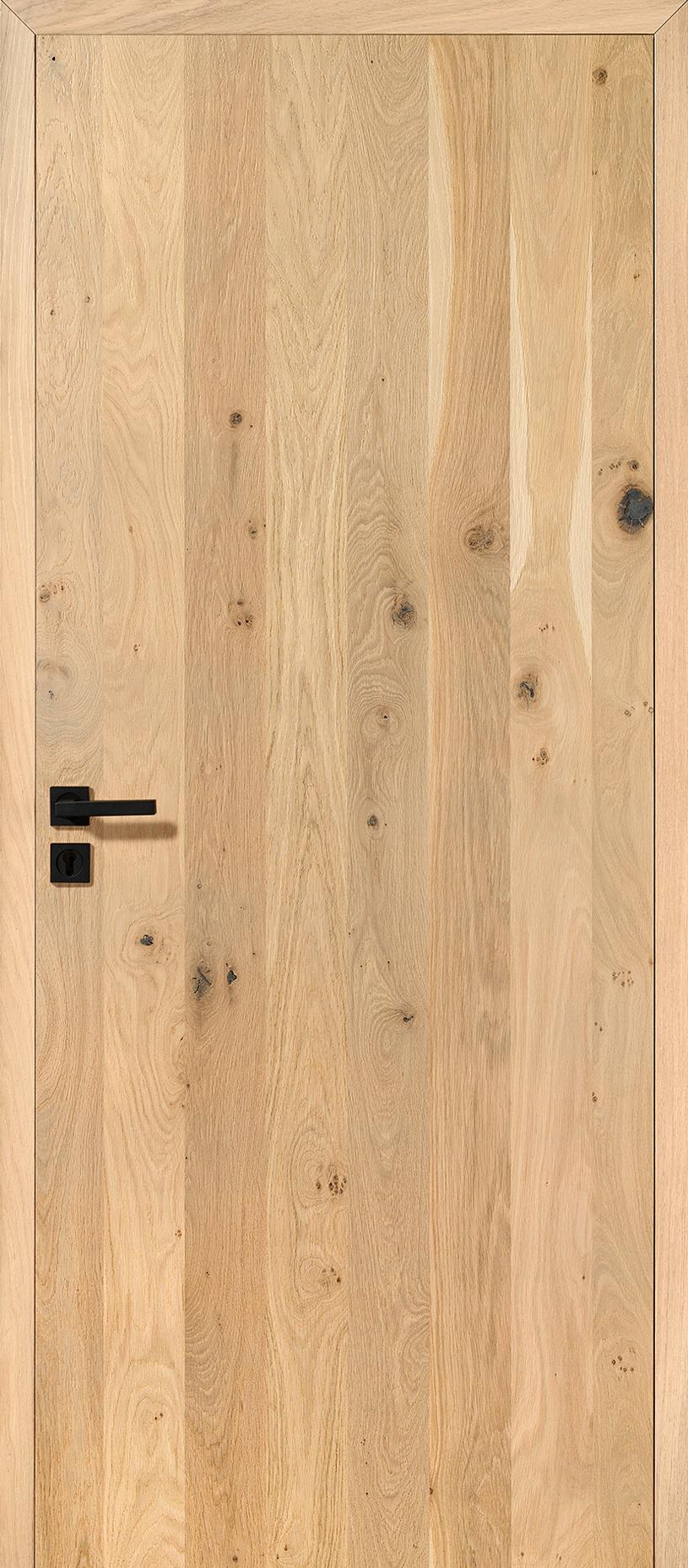 Porte Intérieur Bois - Epure verticale chêne dosse