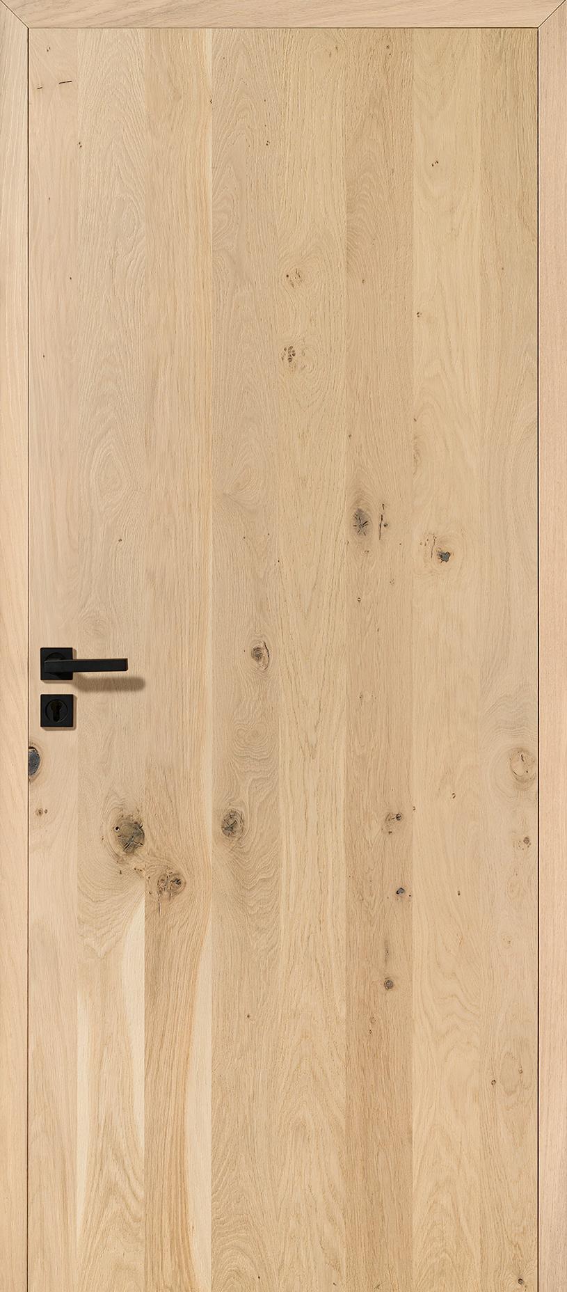 Porte Intérieur Bois - Epure verticale chêne dosse